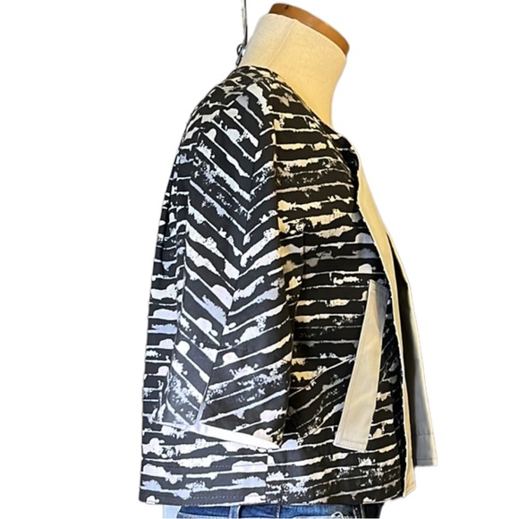 Marc by Marc Jacobs Cropped Print Blazer Jacket, Small - Picture 11 of 14